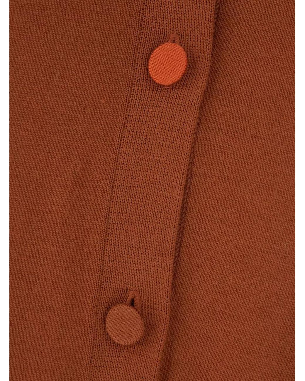 Paul Smith Brown Wool Cardigan