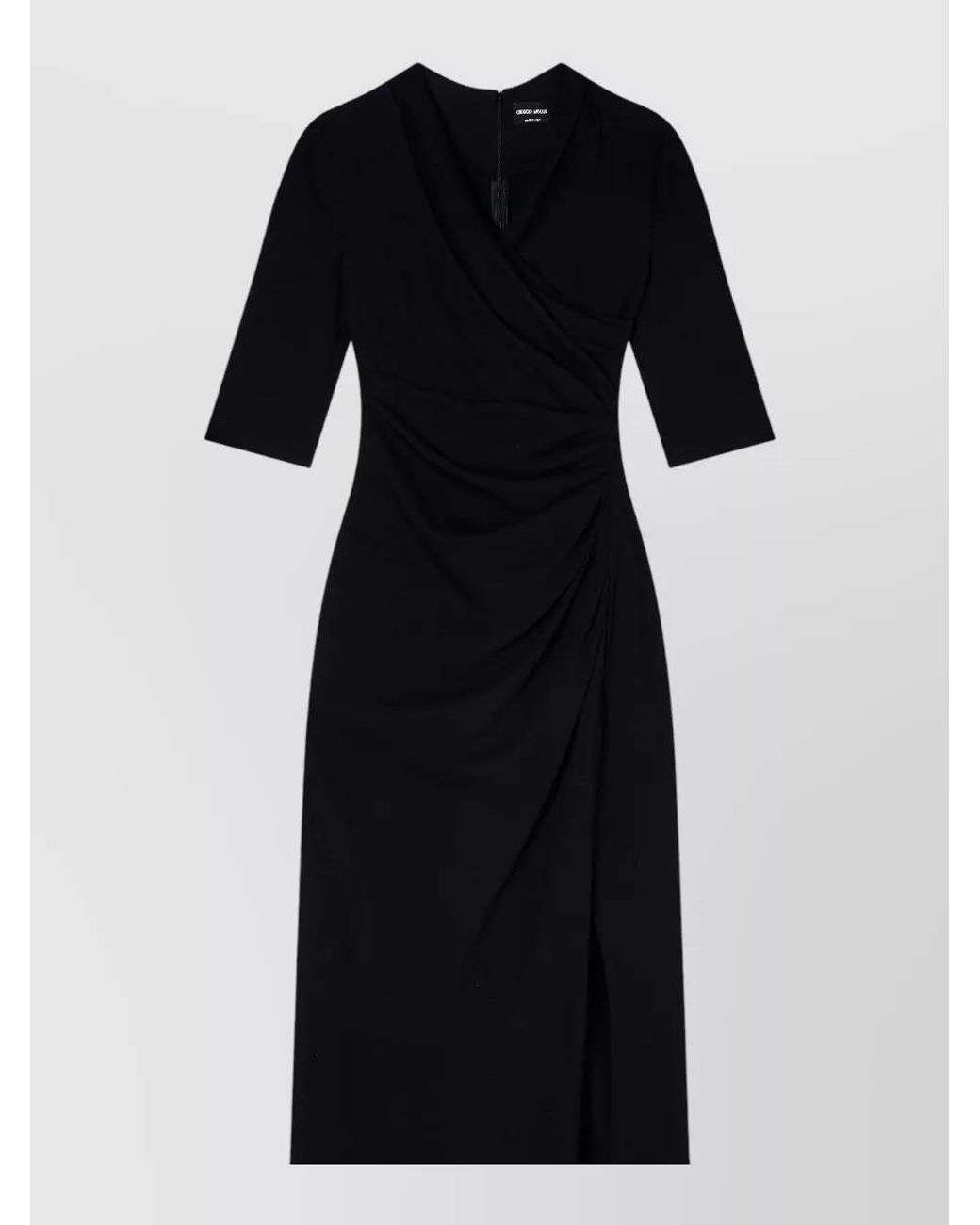 Giorgio Armani Black Midi Dress