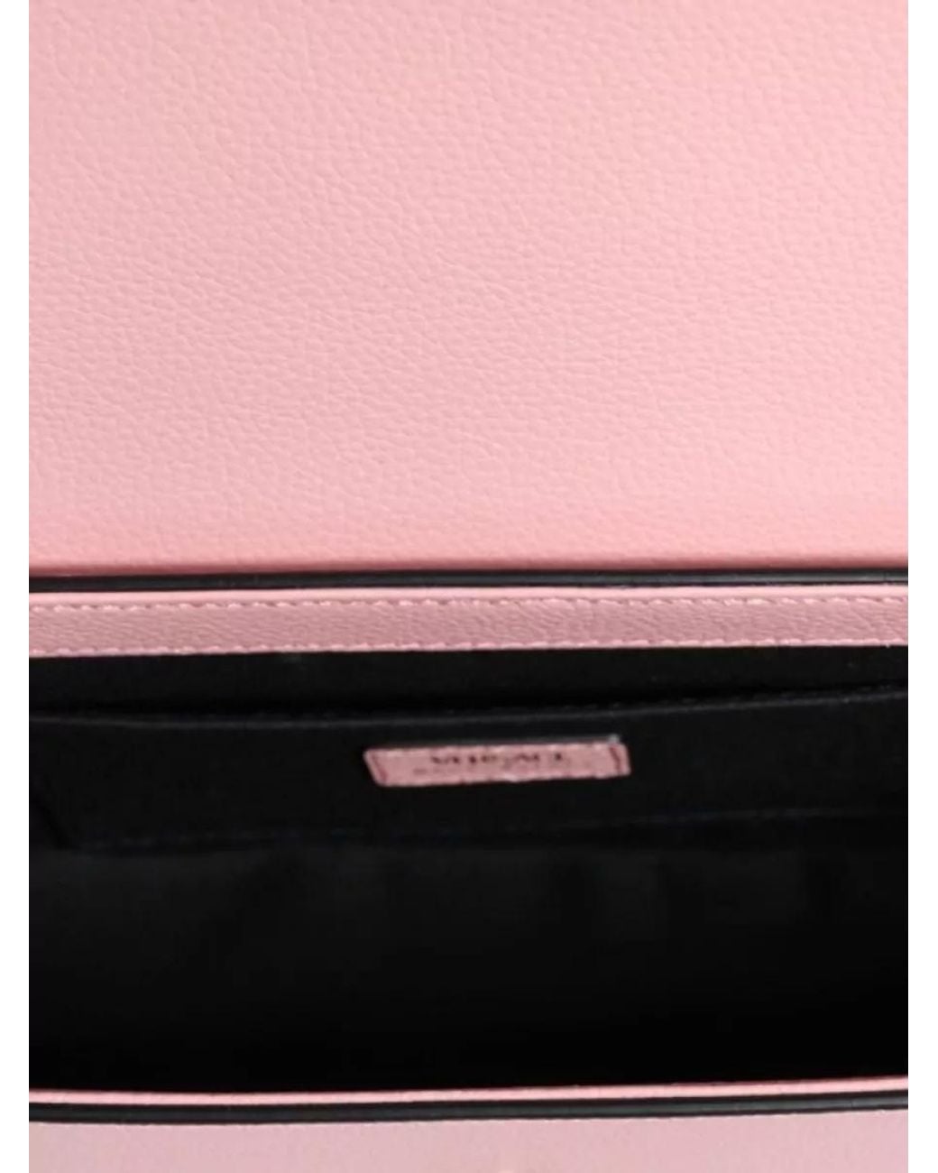 Versace Pink La Medusa Leather Shoulder Bag