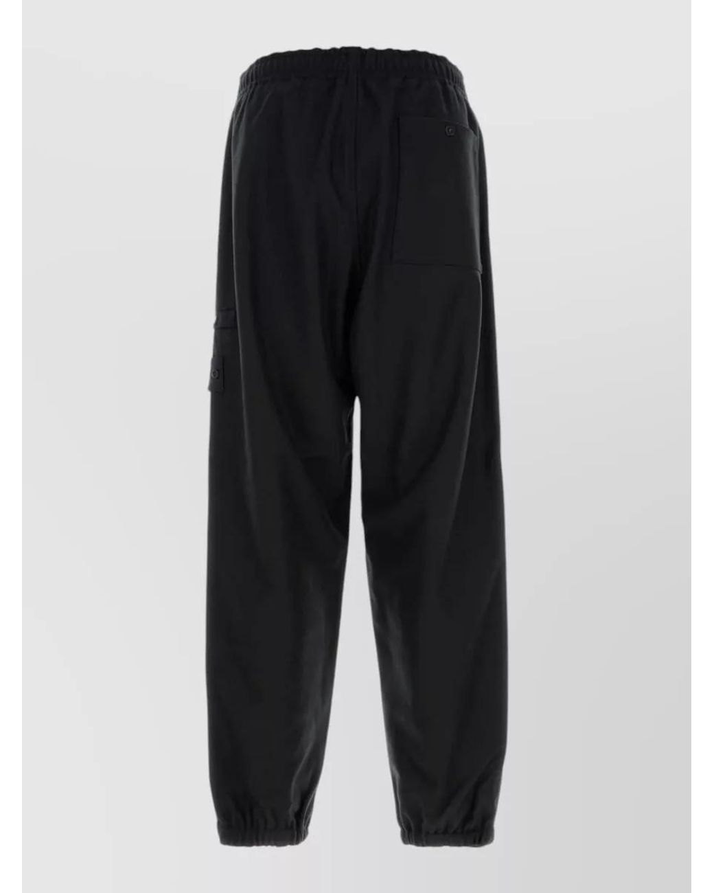 Stone Island Black Wool Blend Cargo Shorts for men