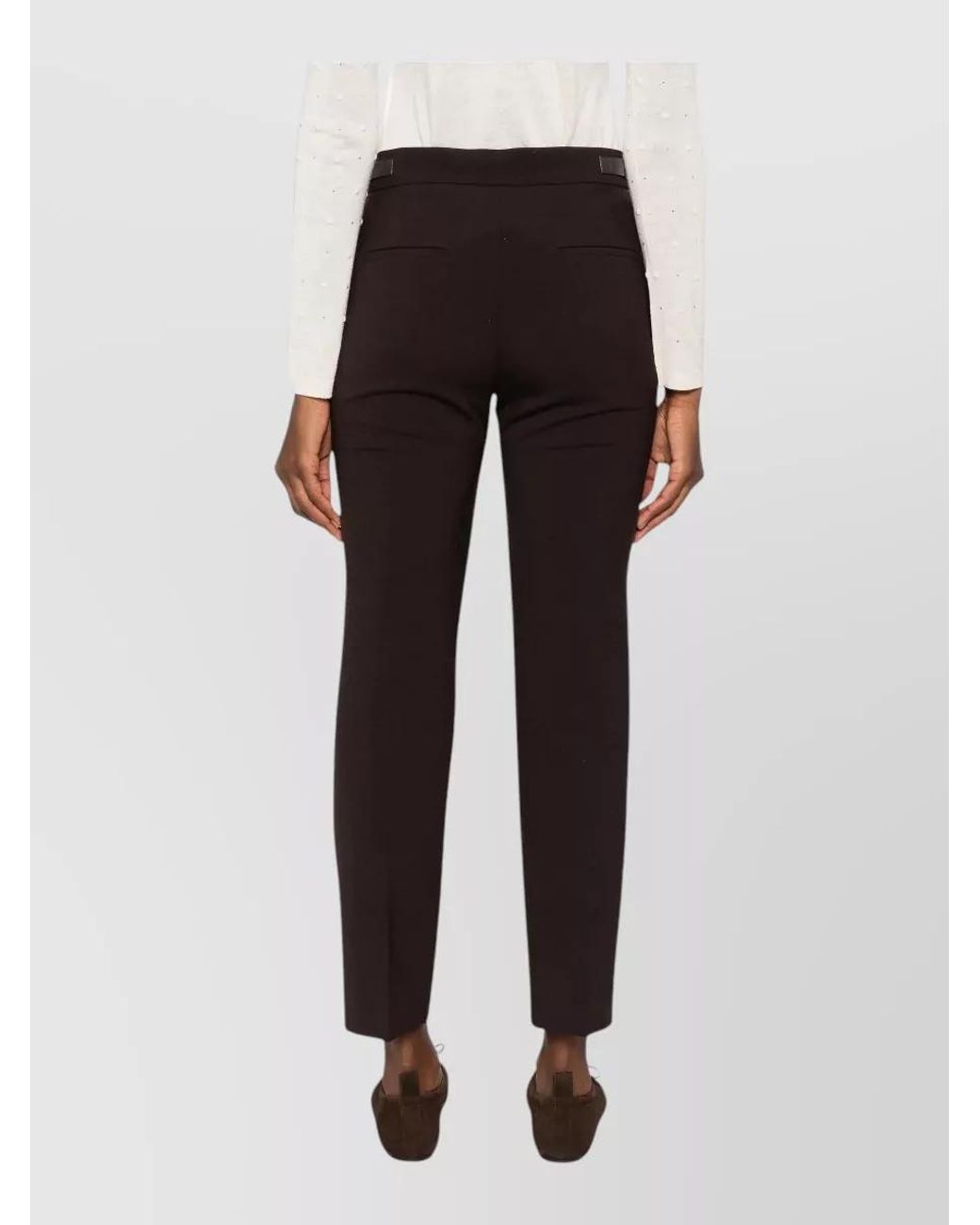 Max Mara Multicolor Wool Slim-Fit Suit Trousers