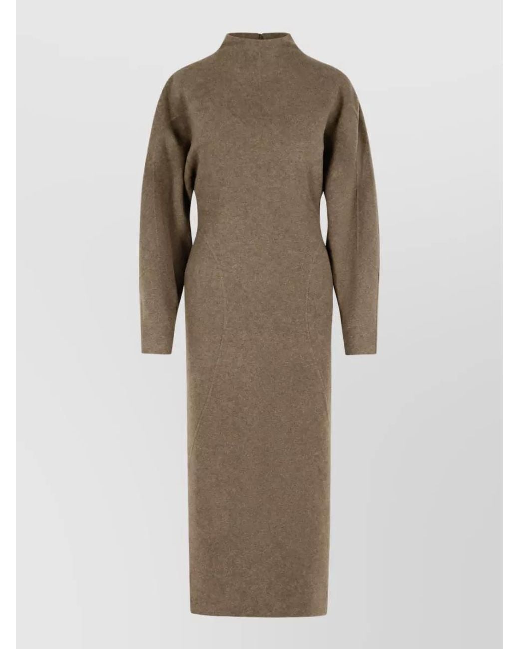 Max Mara Natural Cashmere Wool Knitted Dress