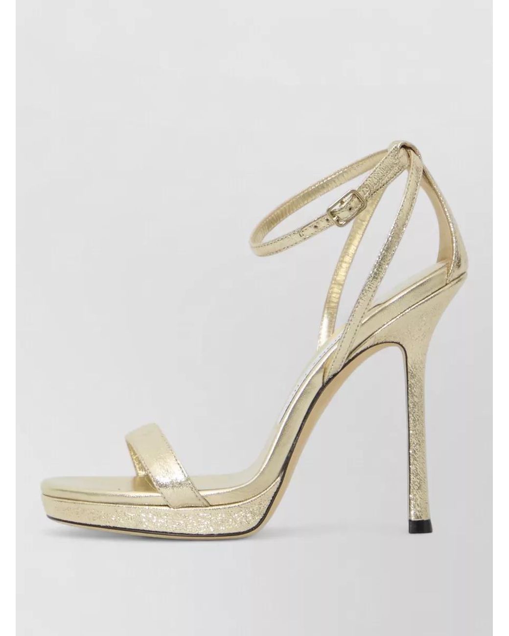 Jimmy Choo Natural Fabric Platform Sandals