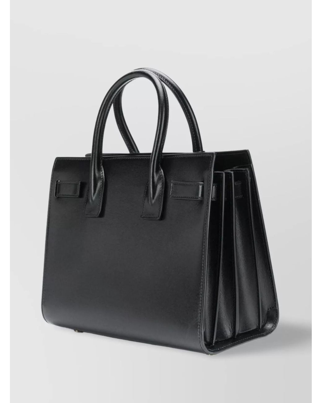Saint Laurent Black Sac De Jour Baby Leather Shoulder Bag