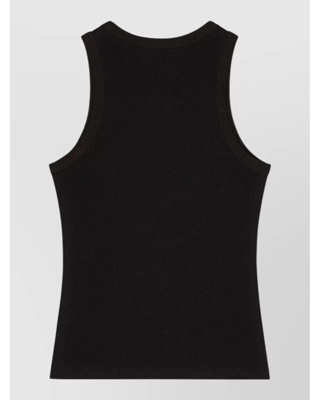 Givenchy Black Ribbed Slim-Fit Logo Tank Top