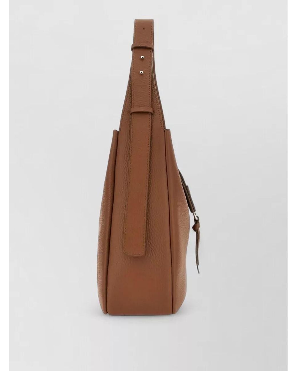 Hogan Brown H-Hobo Leather Shoulder Bag