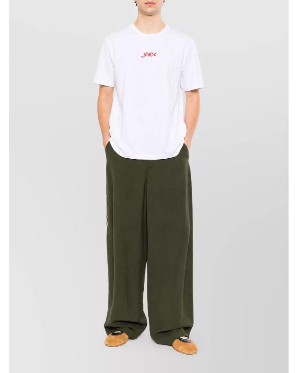J.W. Anderson White Cotton Short-Sleeve T-Shirt for men