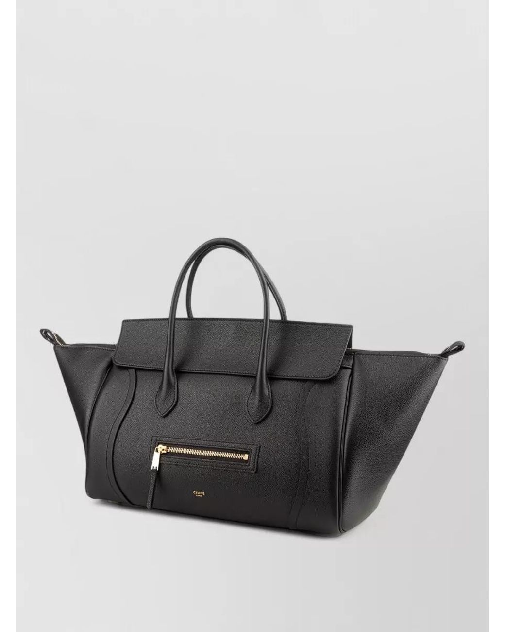 Céline Black Leather Medium Tote Bag