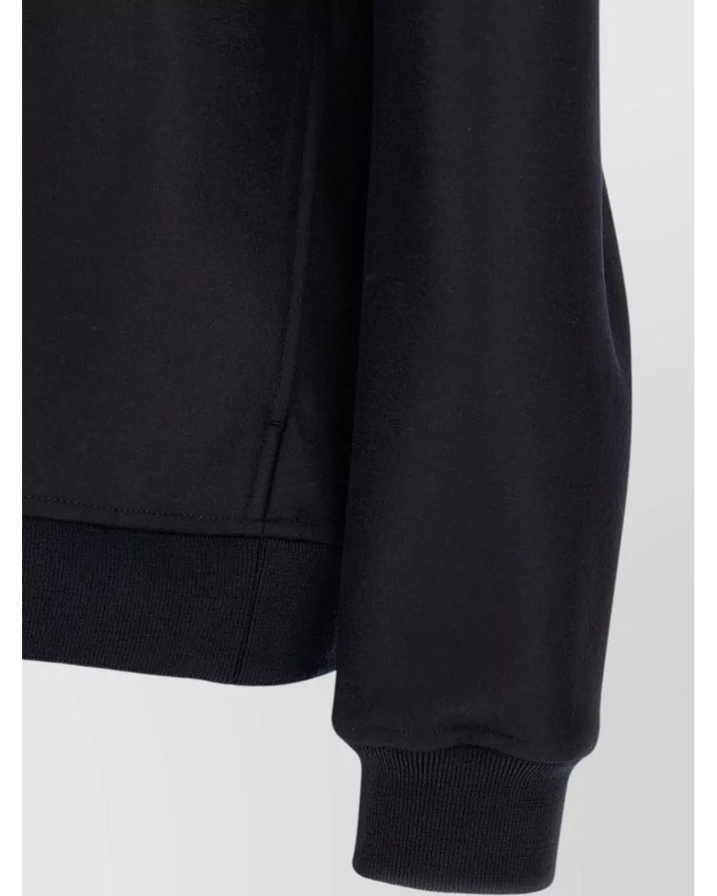 Jil Sander Blue Wool Funnel Neck Zip Jacket for men