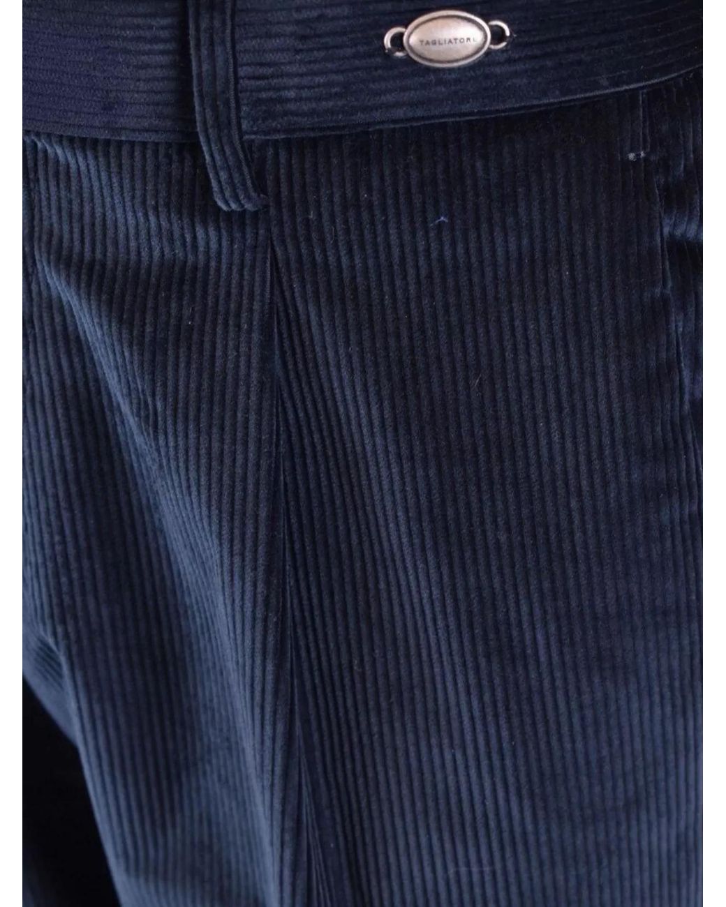 Tagliatore Blue Straight-Leg Trousers for men
