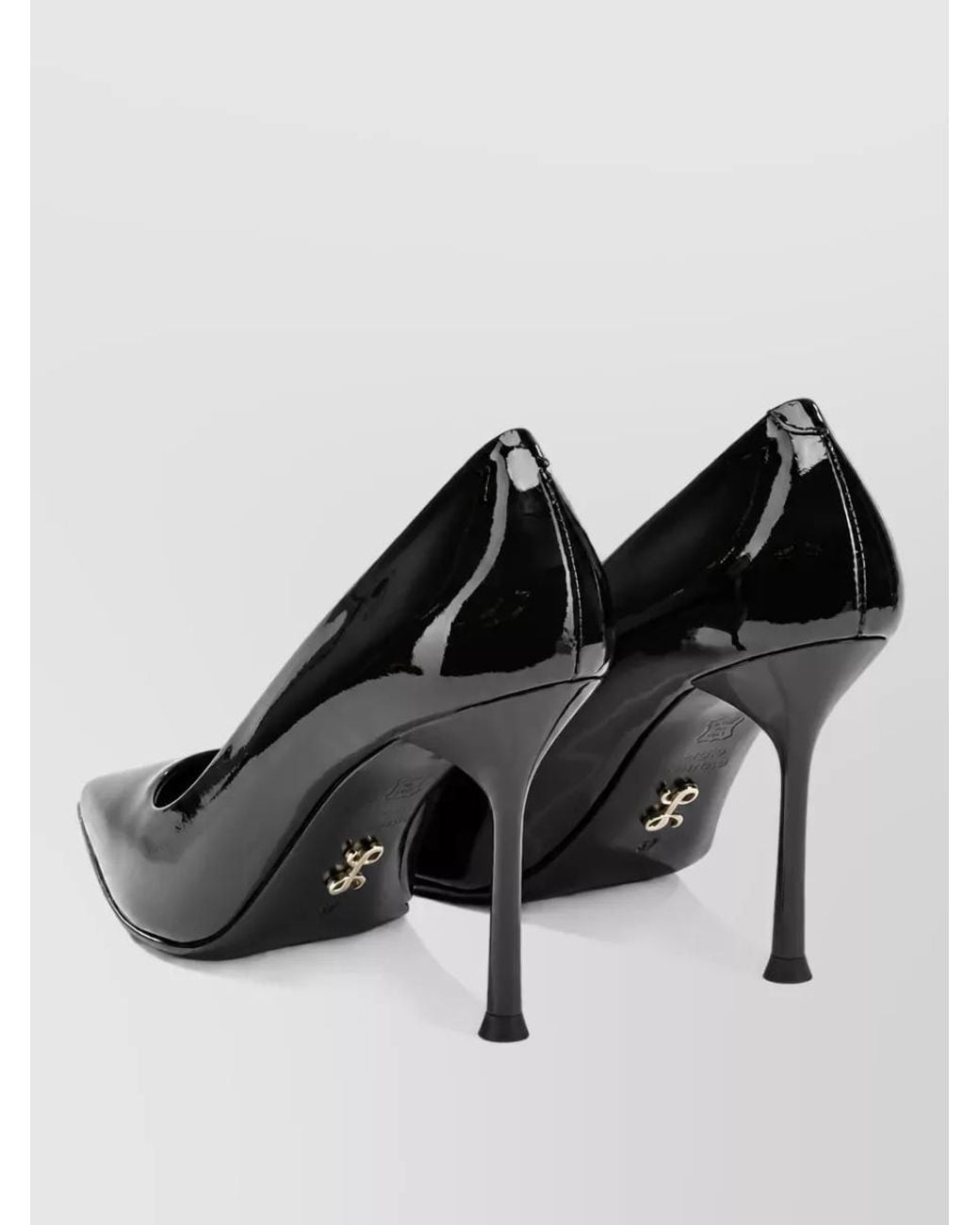 Sergio Levantesi Black Leather Pumps