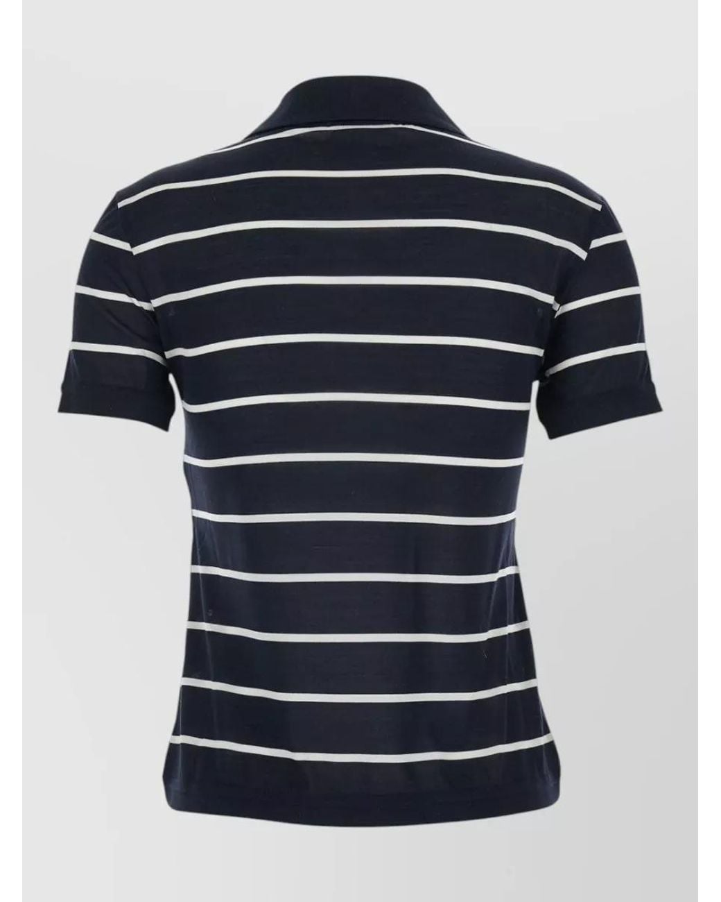 Max Mara Blue Polo Shirt Bellico Silk
