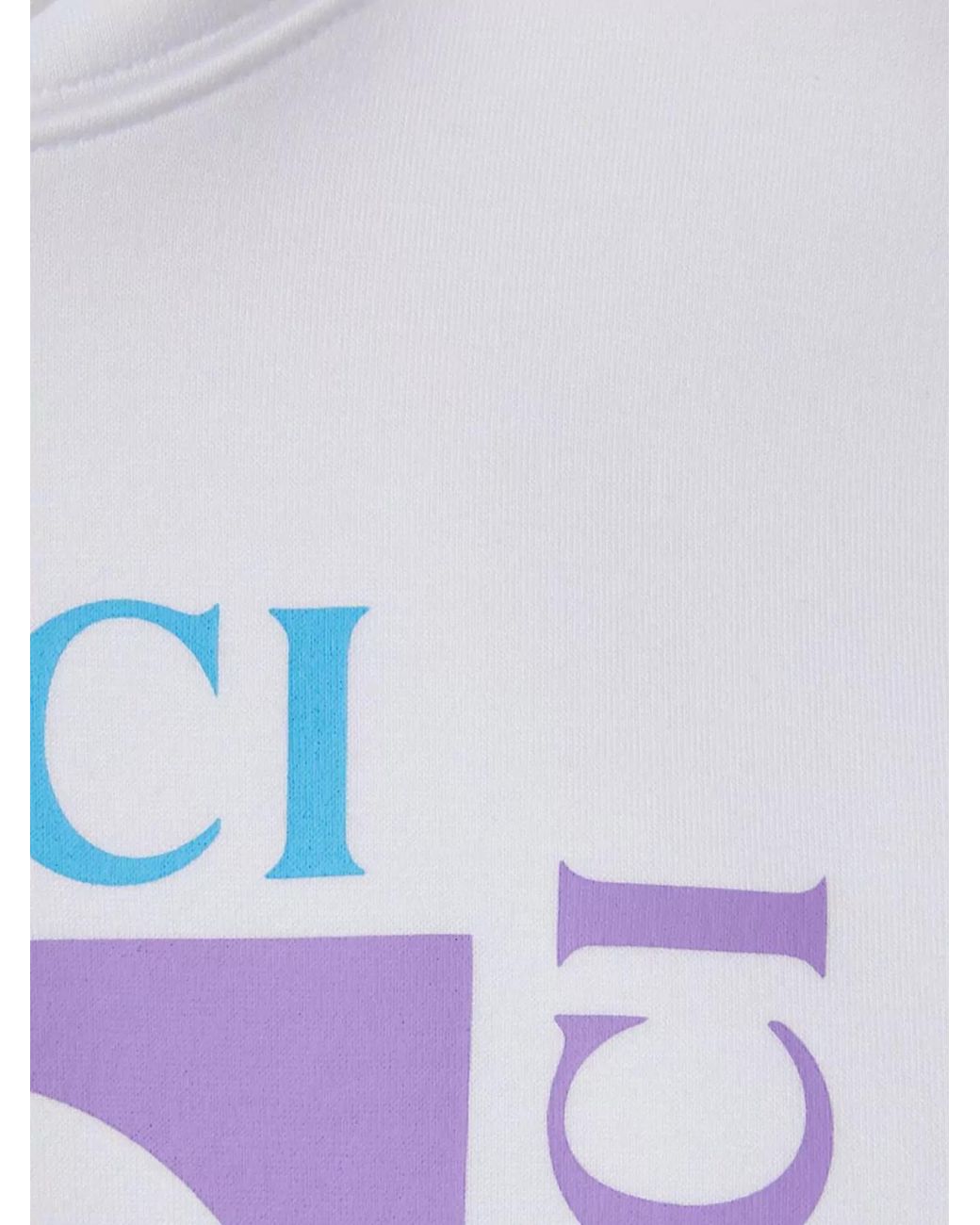 Gucci Blue Cotton Logo-Print Hooded Sweatshirt