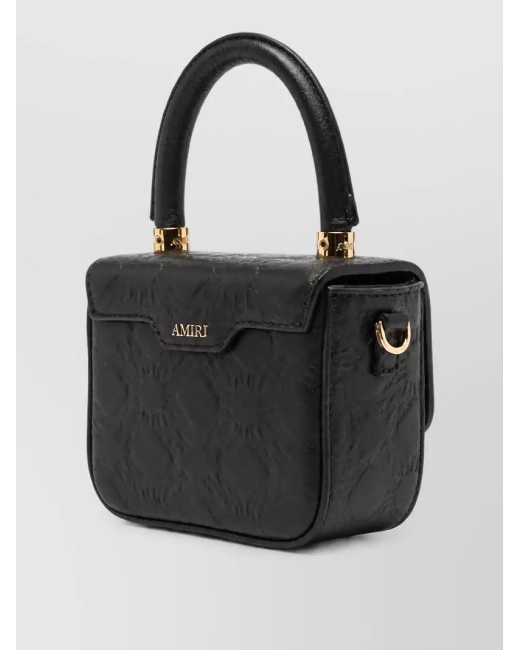 Amiri Black Leather Nano Shoulder Bag