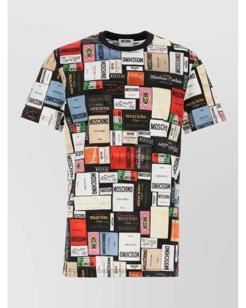 Moschino Multicolor Printed Cotton T-Shirt for men