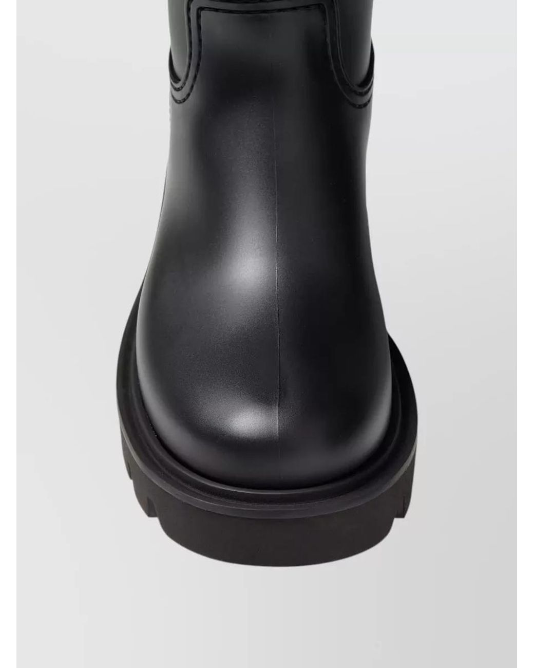 Moncler Black Pvc Rain Ankle Boots