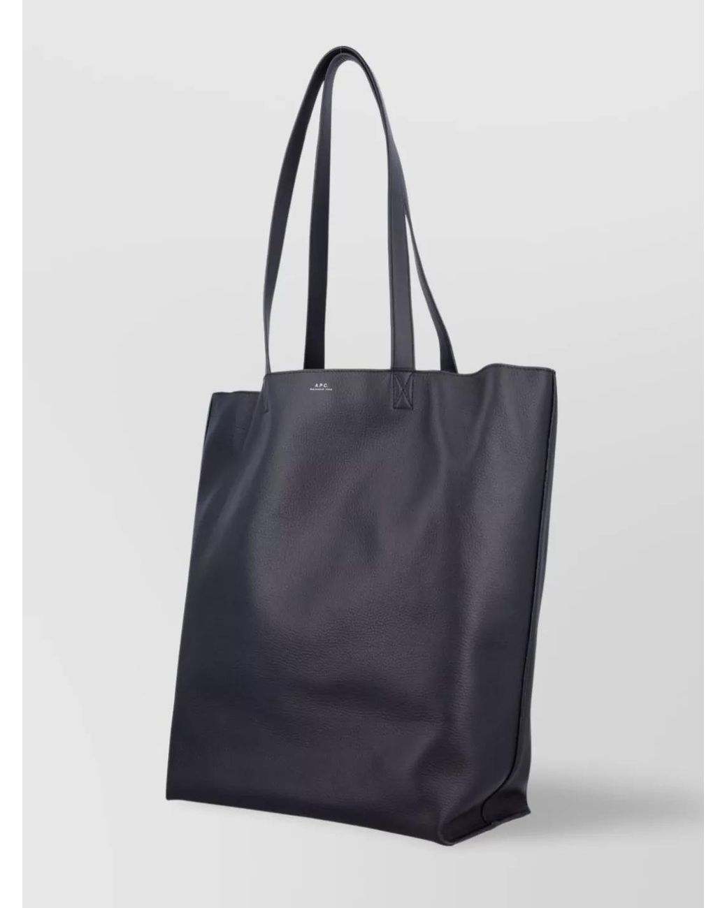 A.P.C. Blue Maiko Textured Tote Bag With Dual Handles