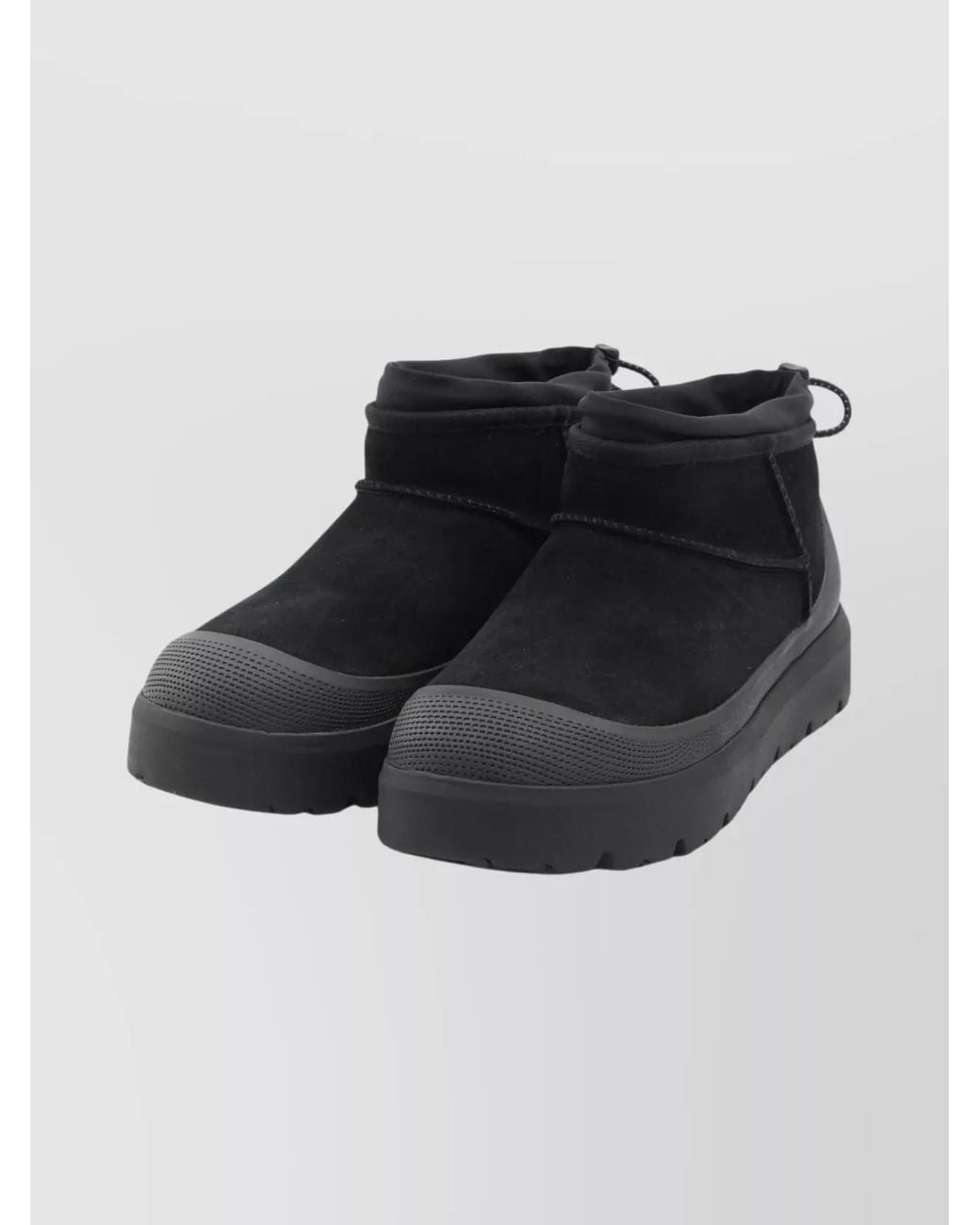 Ugg Black Leather Ankle Boots for men