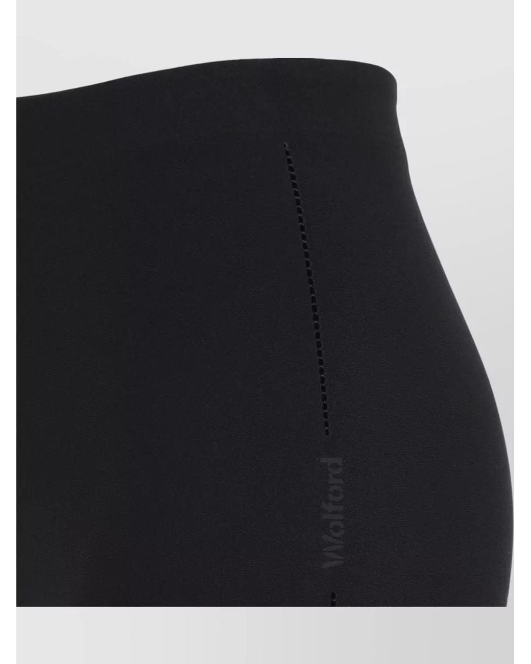 Wolford Black Seamless High-Rise Mid-Thigh Shaping Shorts