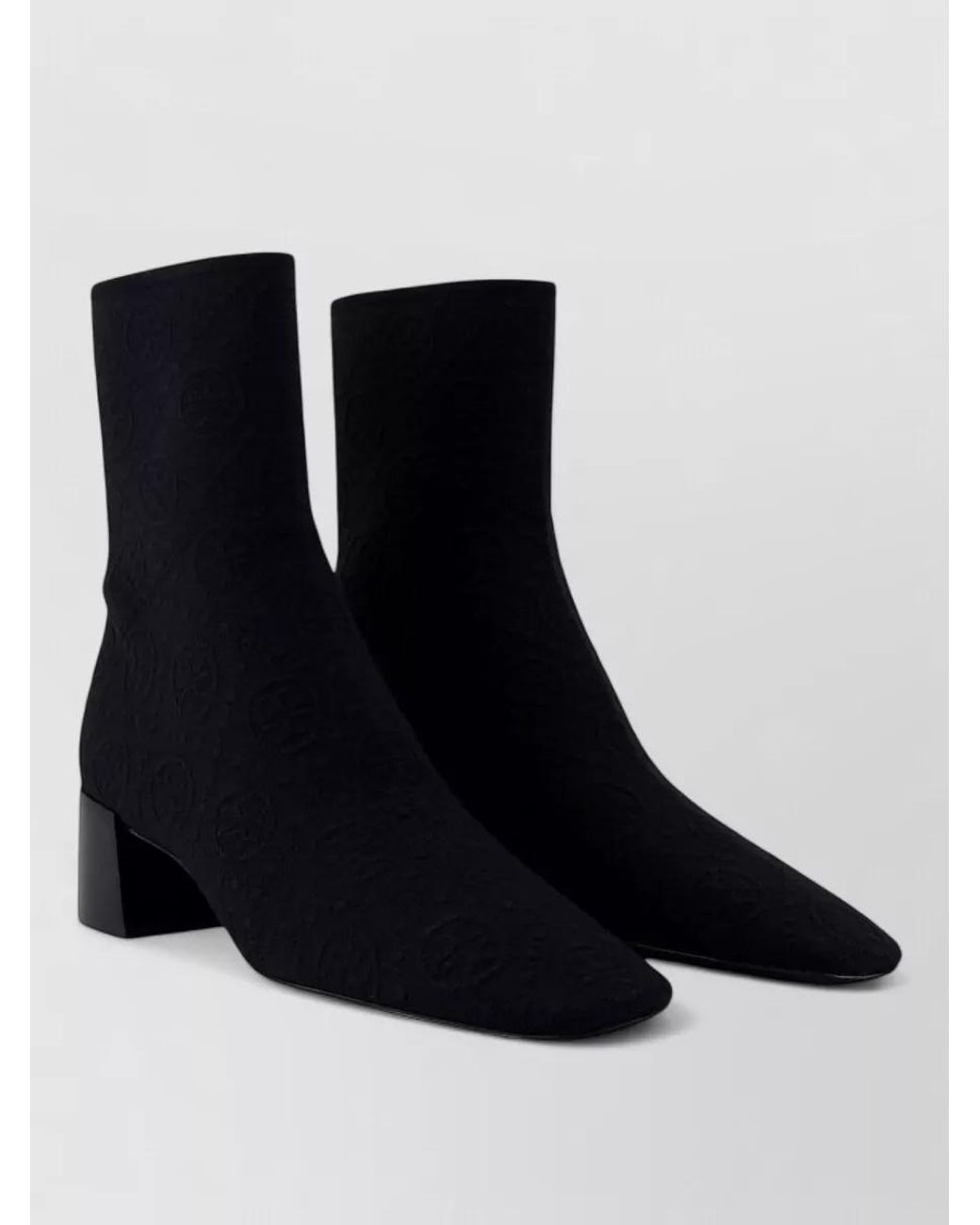 Tory Burch Black Stretch Ankle Boots