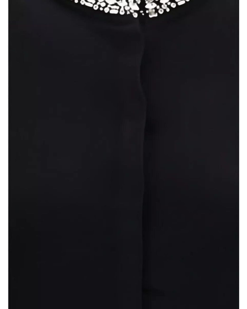 Pinko Blue Cashmere Wool Slim-Fit Jewel-Embellished Collar Cardigan