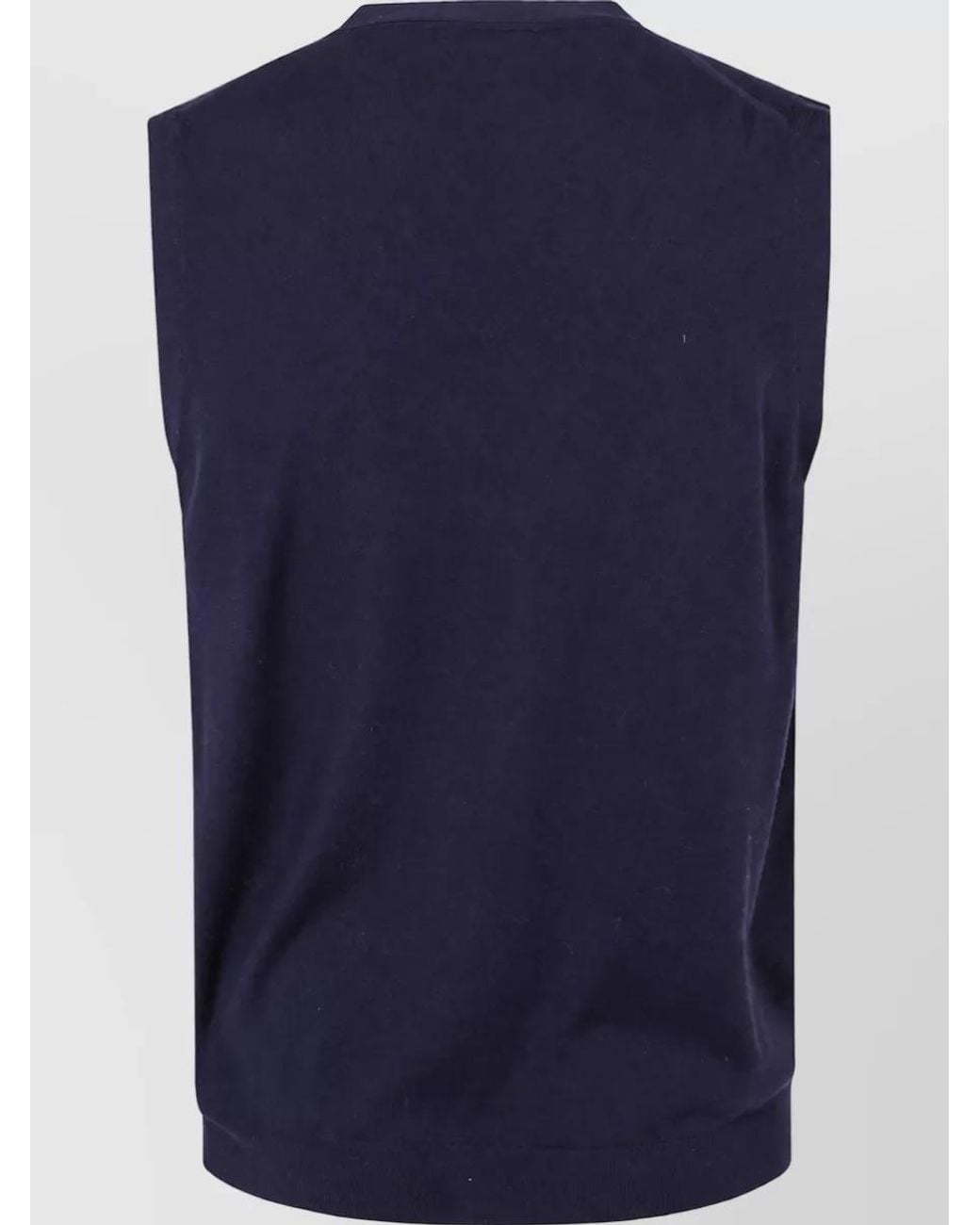 Zanone Blue Wool Vest for men