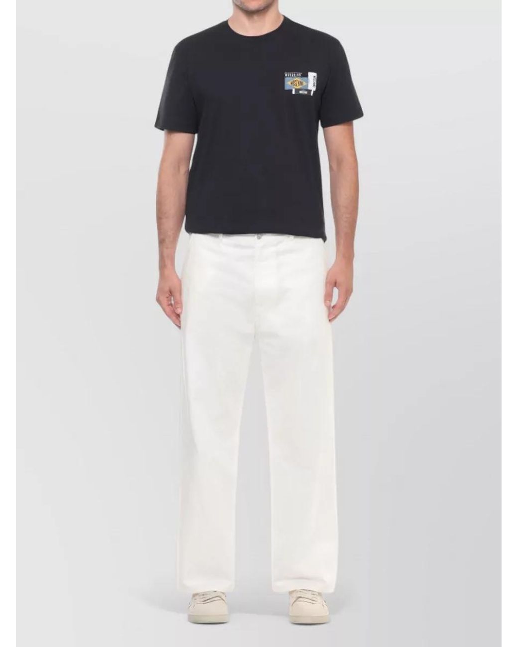 Moschino Blue Cotton Short-Sleeve T-Shirt for men
