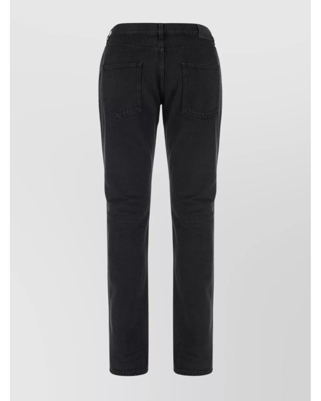 Saint Laurent Black Denim Straight-Leg Trousers for men