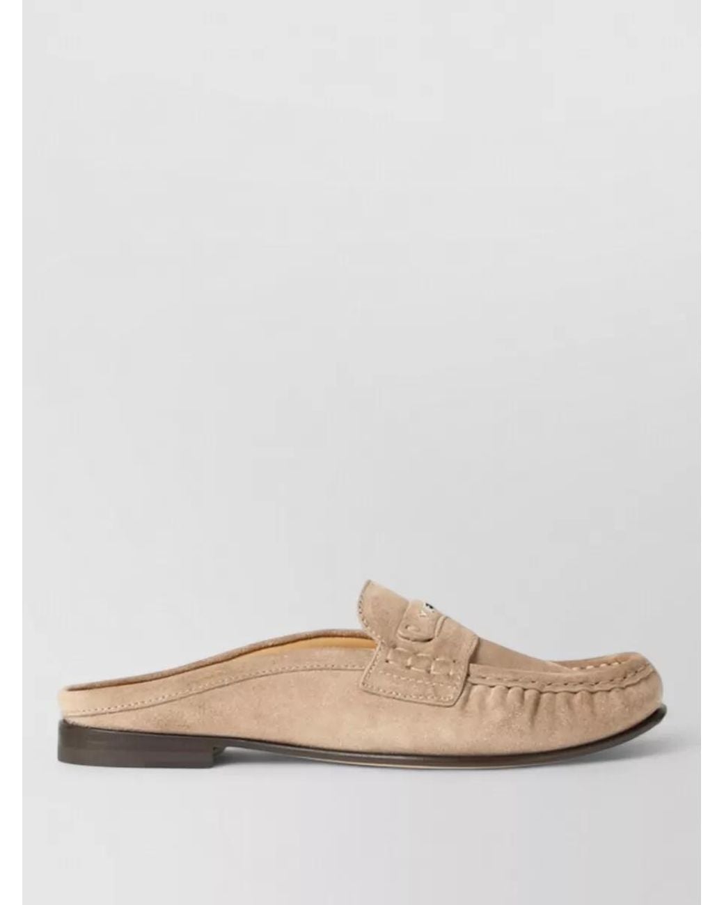 Fendi Natural Leather Mules