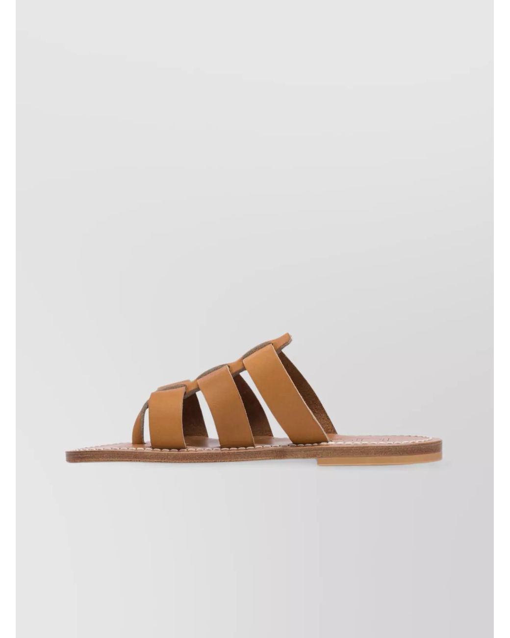 K. Jacques Brown Leather Sandals