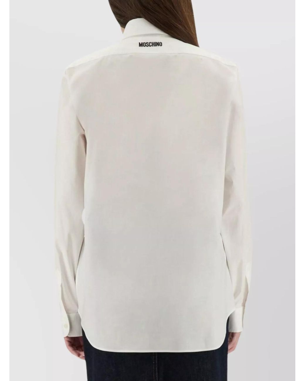 Moschino White Regular-Fit Cotton Shirt
