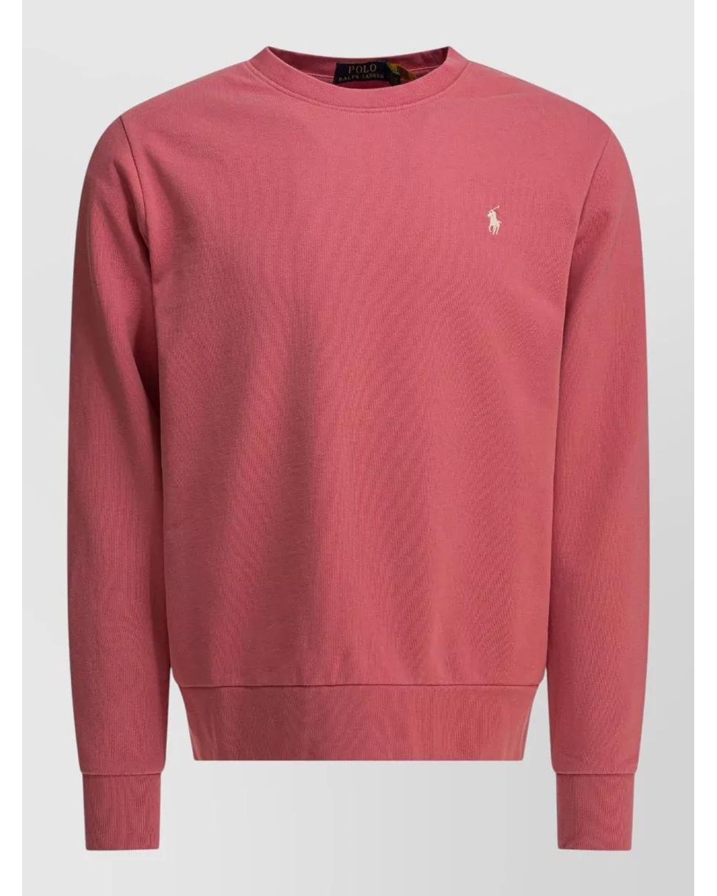 Polo Ralph Lauren Pink Cotton Logo-Print Sweatshirt for men