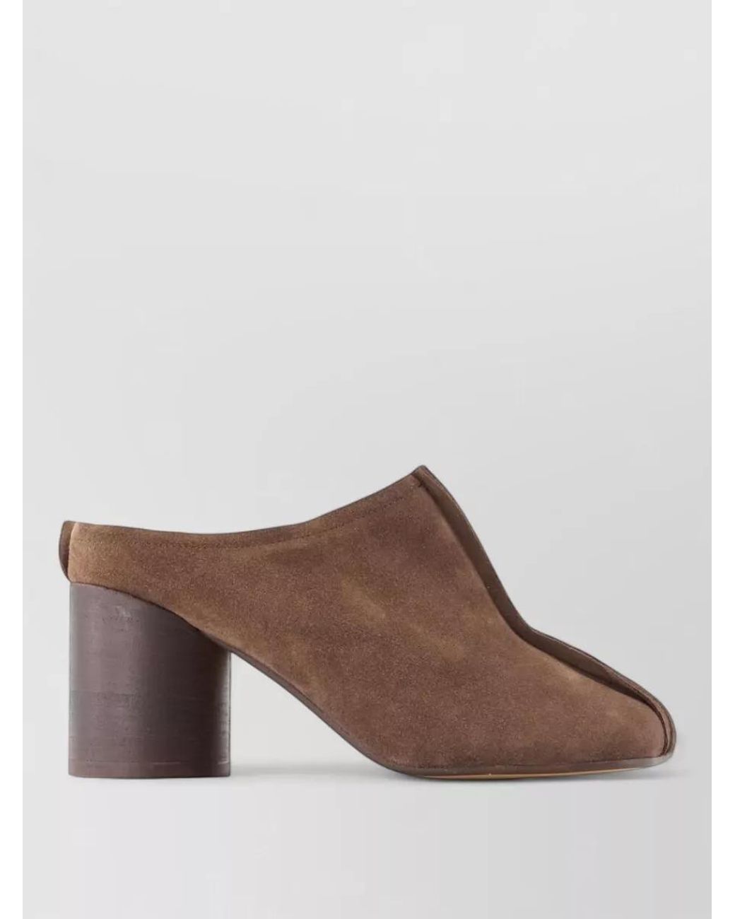 MM6 by Maison Margiela Brown Leather Mules