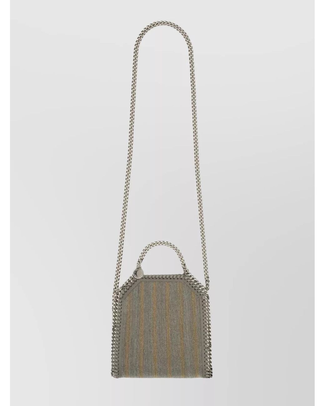 Stella McCartney Gray Falabella Micro Shoulder Bag