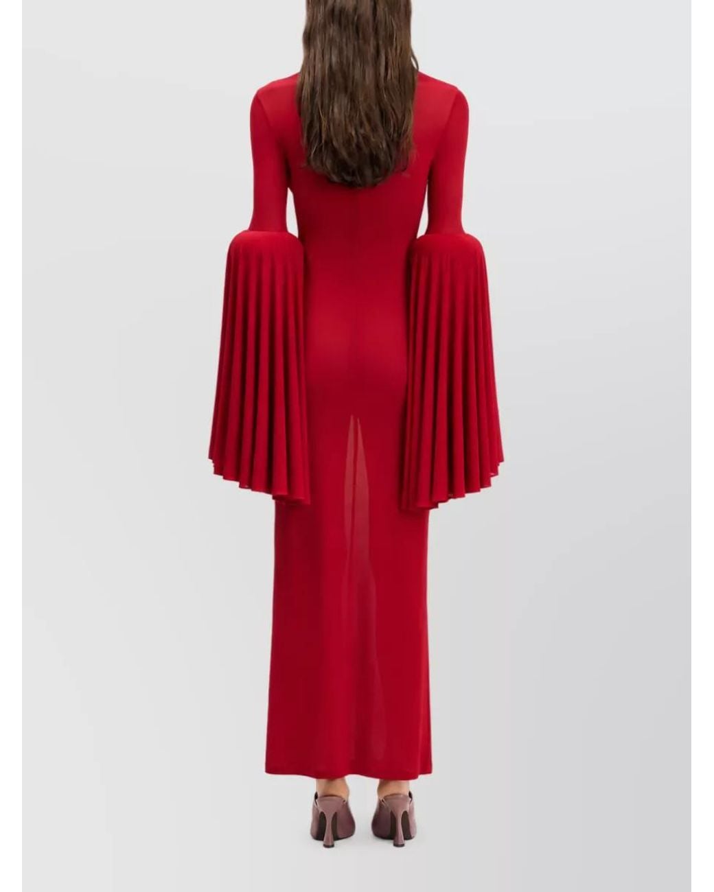 Jean Paul Gaultier Red Knee-Length Maxi Dress
