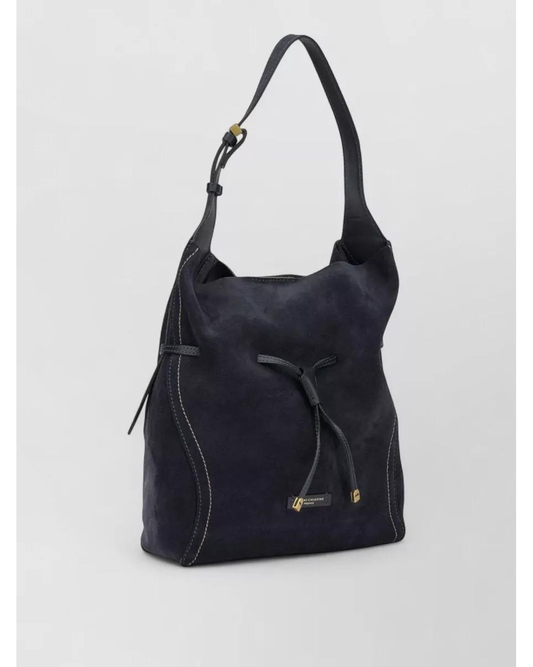 Gianni Chiarini Black Leather Bucket Bag