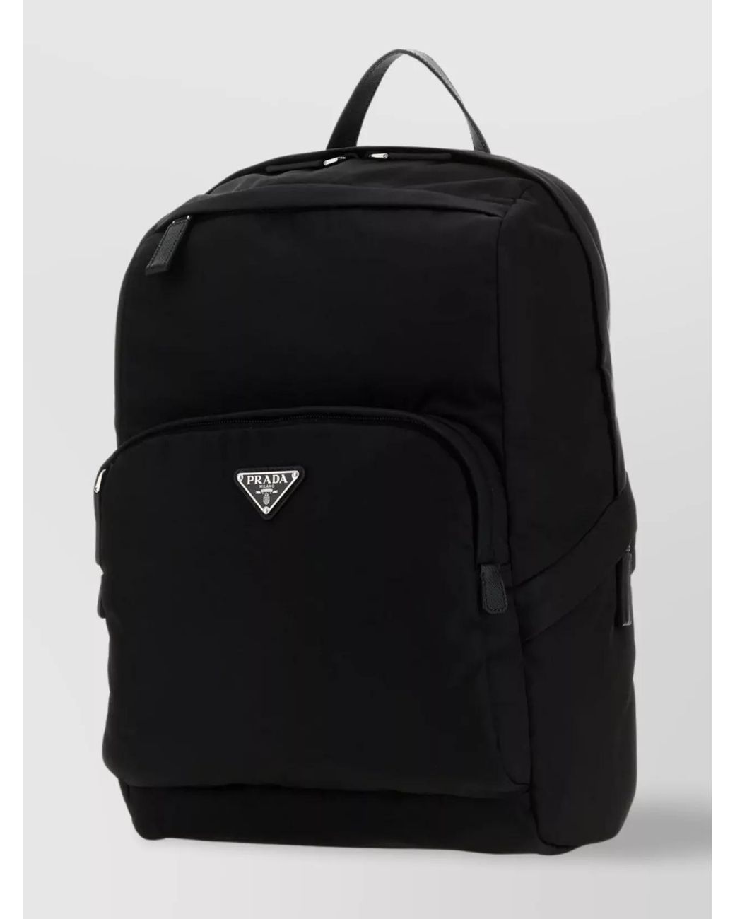 Prada Black Leather Backpack for men