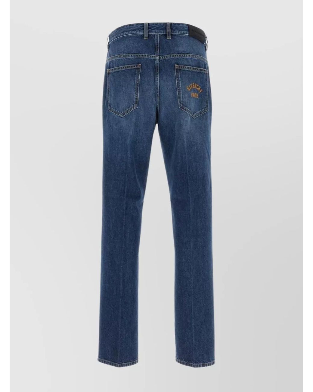 Givenchy Blue Denim Mid-Rise Straight-Leg Jeans for men