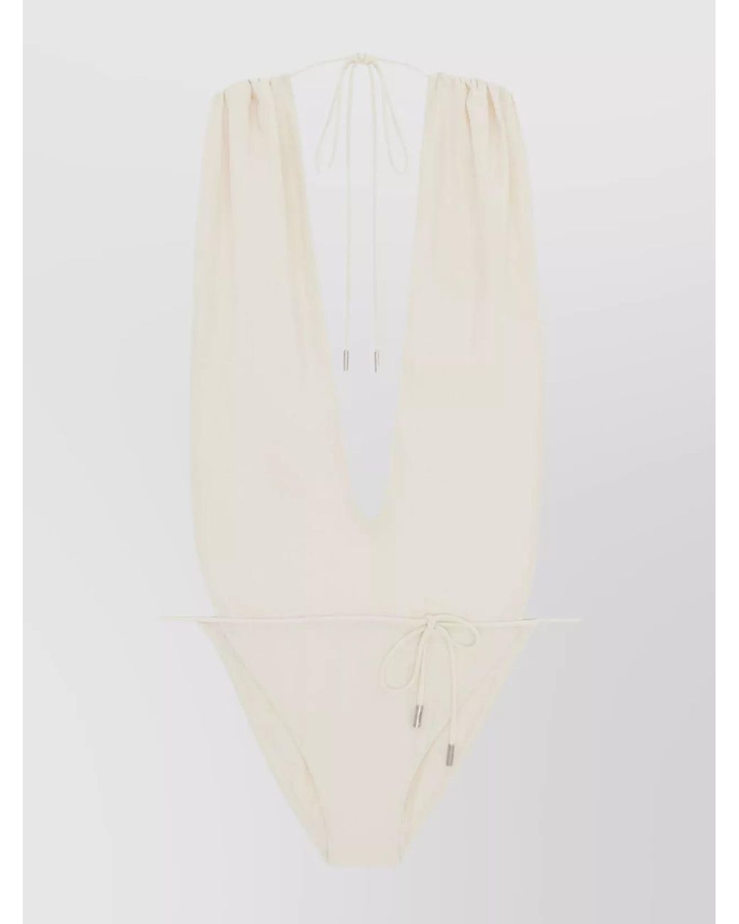 Saint Laurent White One-Piece Swimsuit