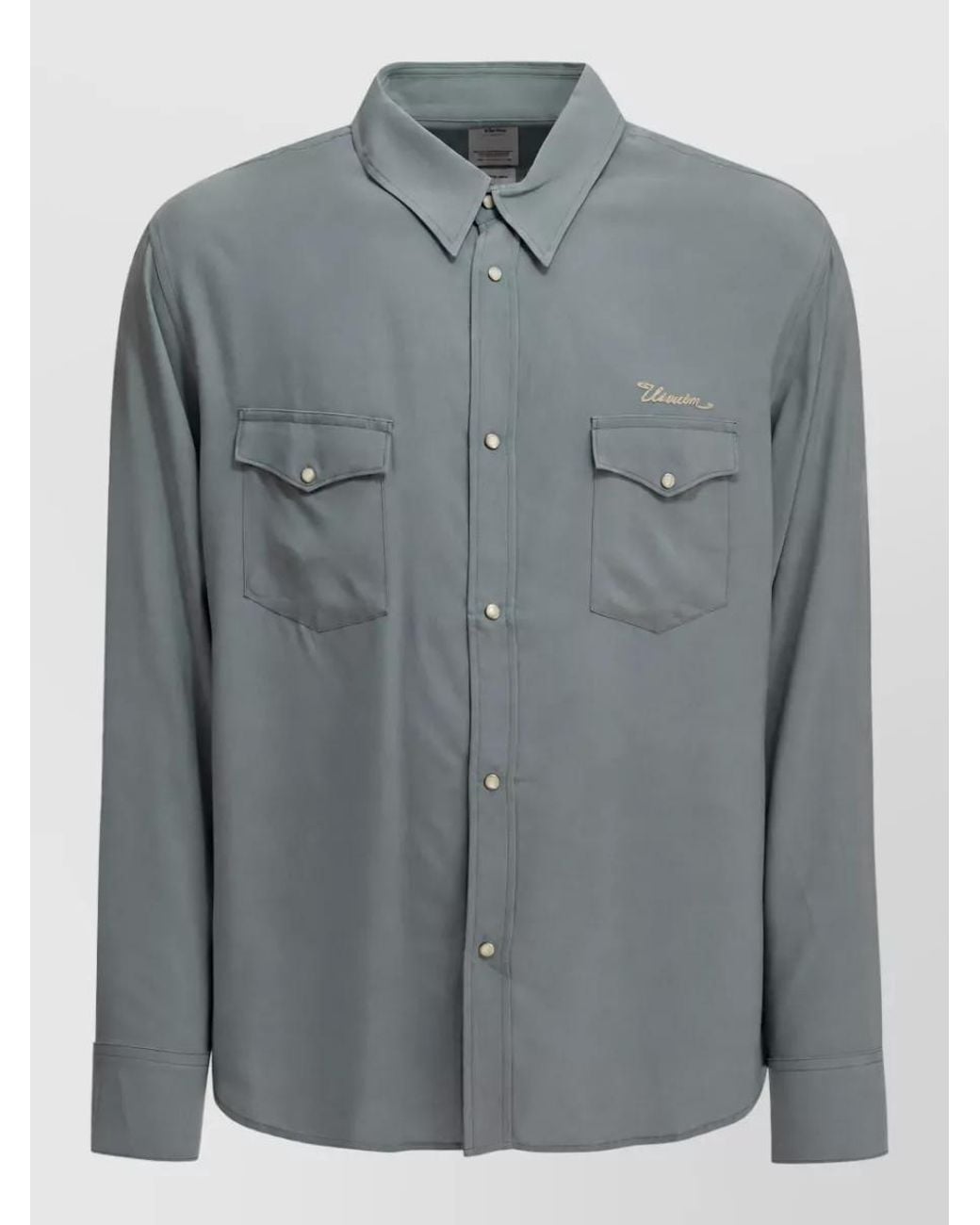 Visvim Gray Viscose Meridian Casual Shirt for men
