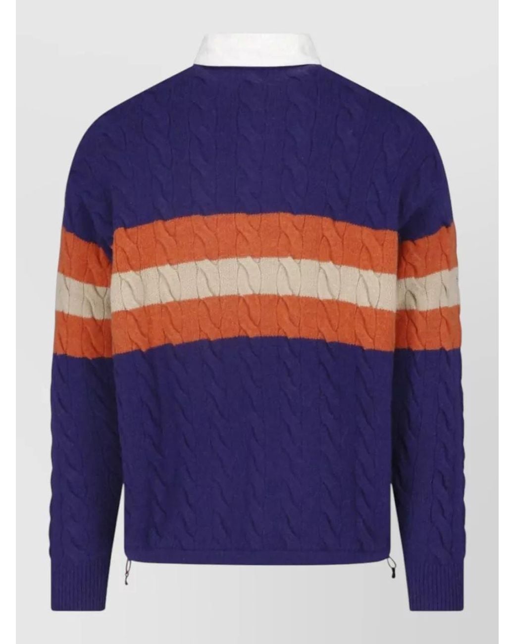 Polo Ralph Lauren Blue Wool Alpaca Crewneck Sweater for men