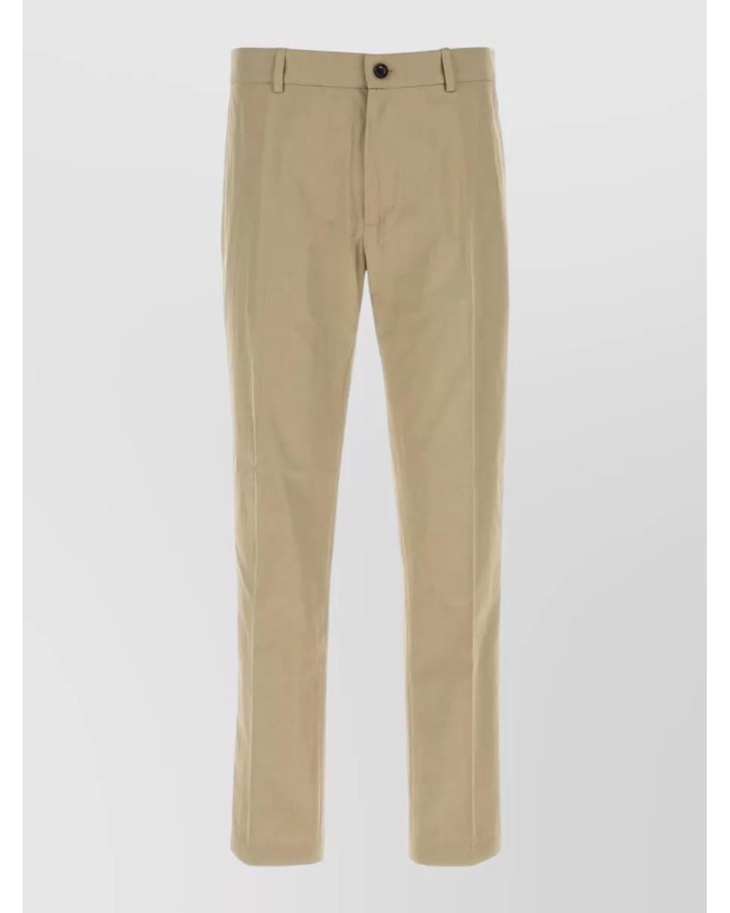 Burberry Natural Cotton Straight-Leg Chinos for men