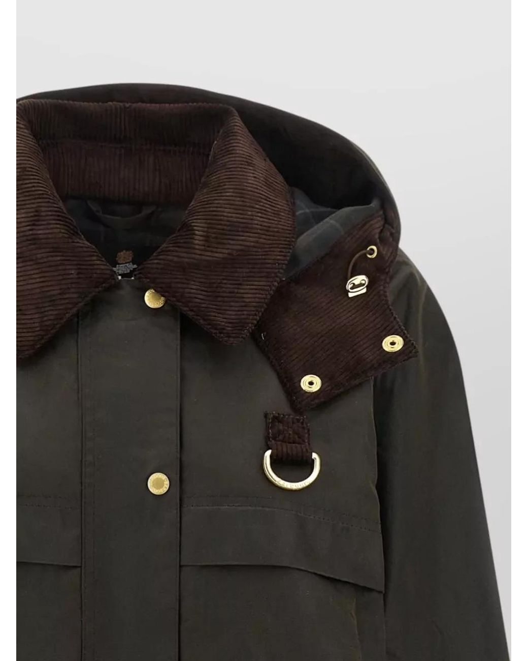 Barbour Black Waxed Cotton Relaxed-Fit Single-Breasted Jacket