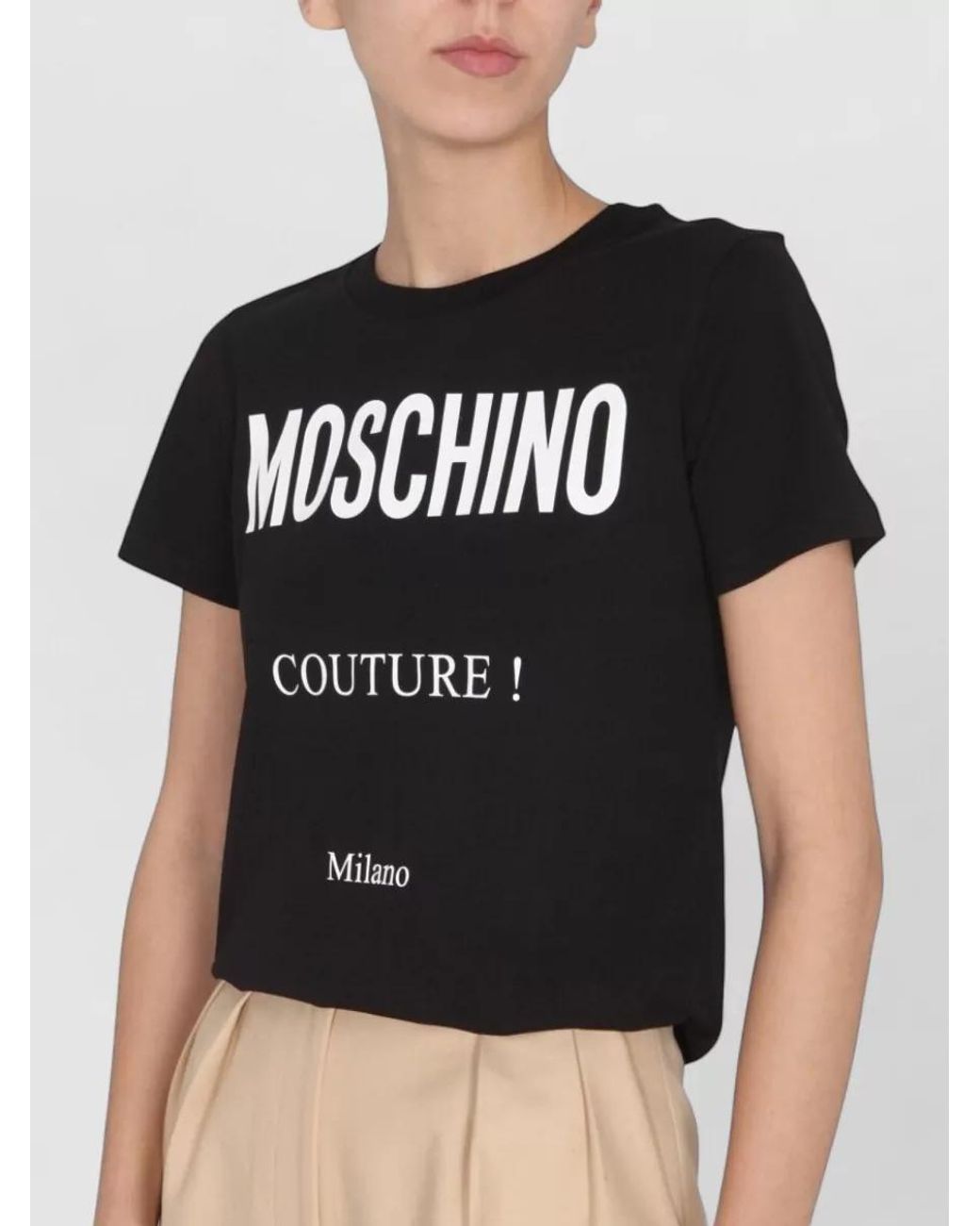 Moschino Black Logo Print T-Shirt