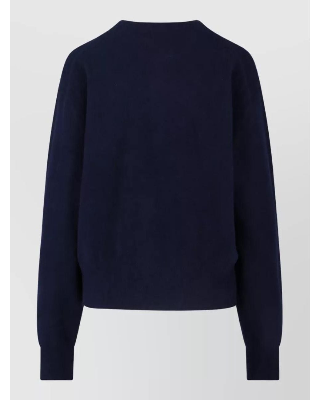 Extreme Cashmere Blue Cashmere Crewneck Cardigan