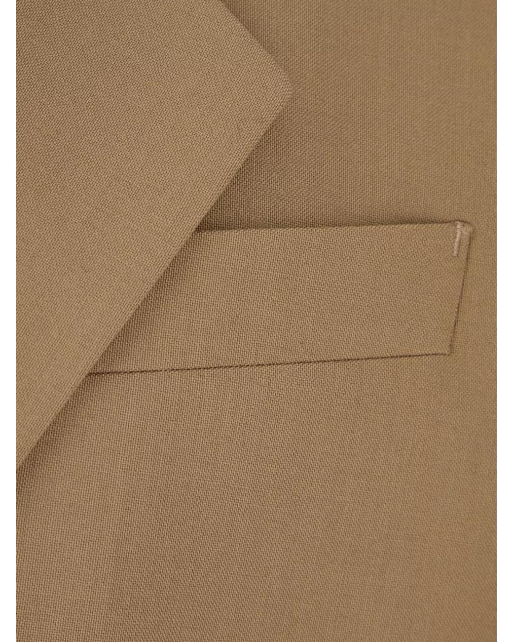 Saint Laurent Natural Wool Blazer for men