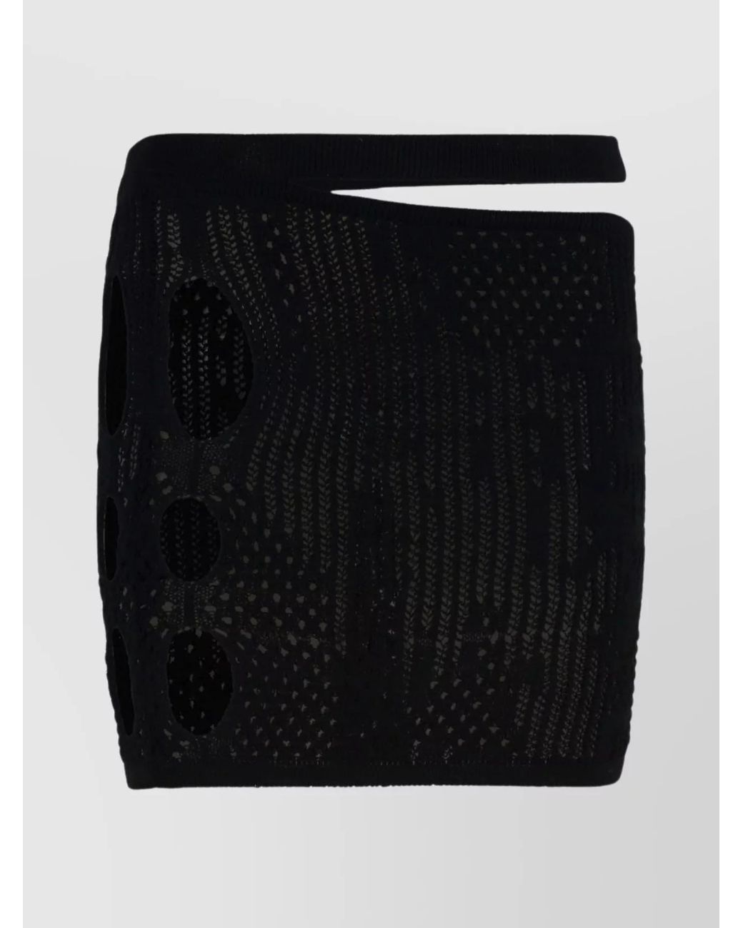 Roberta Einer Black Knitted Mini Skirt