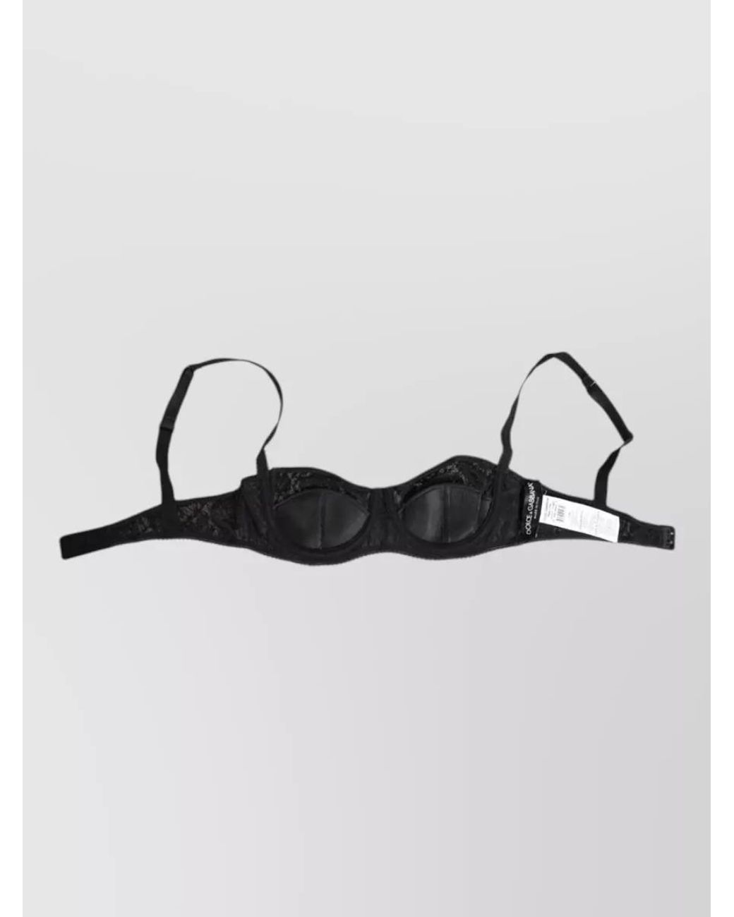 Dolce & Gabbana Metallic Lace Underwire Bra