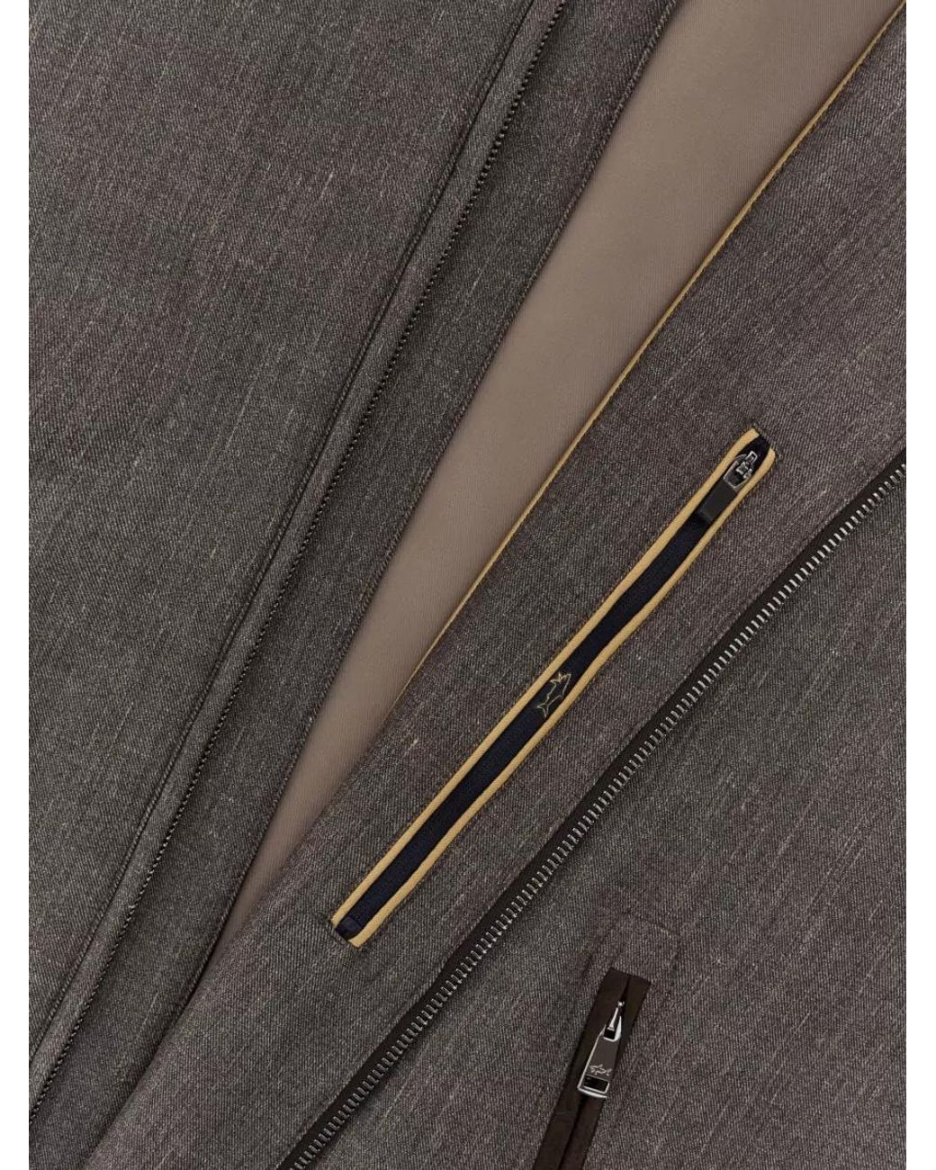 Paul & Shark Brown Wool Lightweight Jacket for men