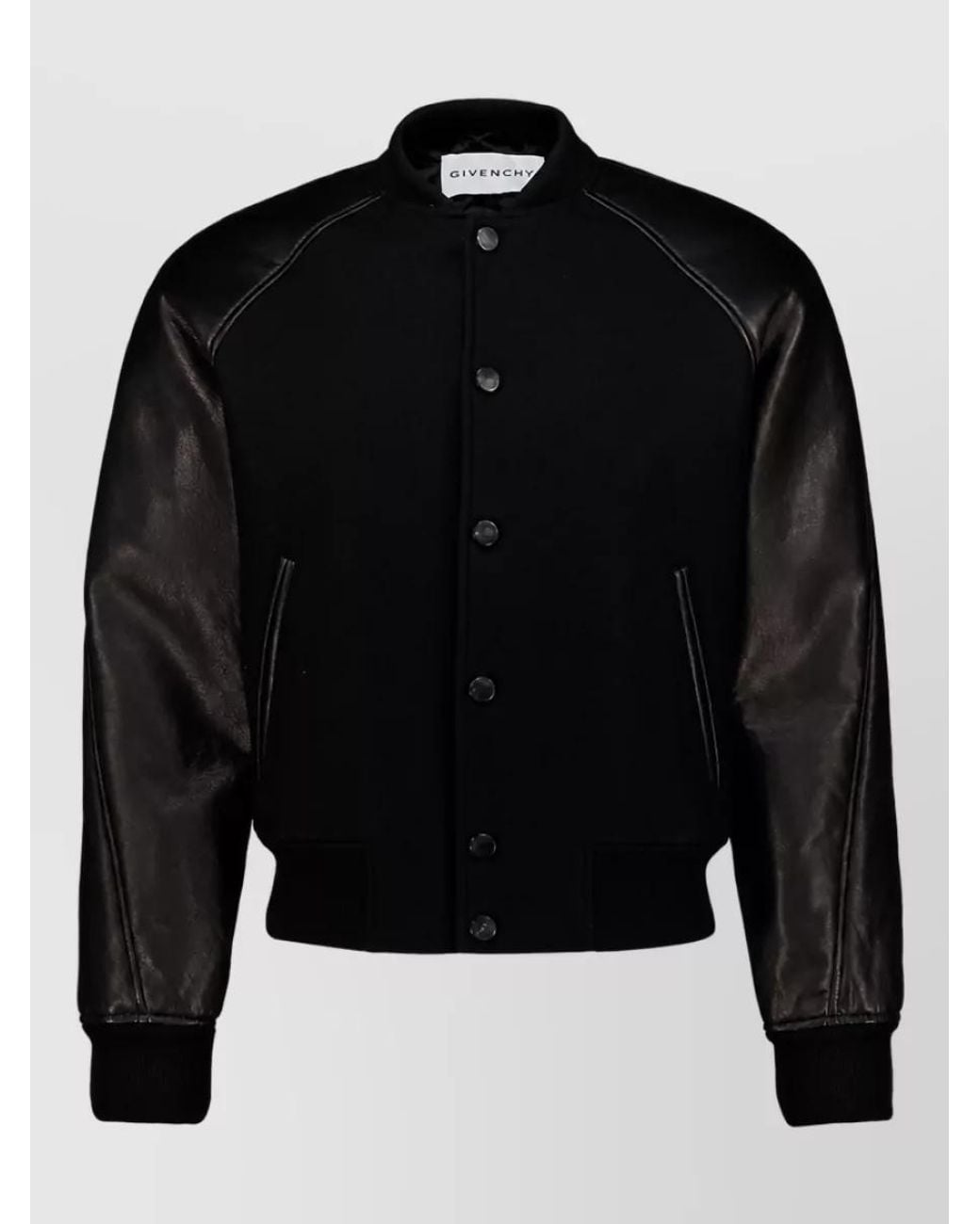 Givenchy Black Wool Bomber Jacket for men